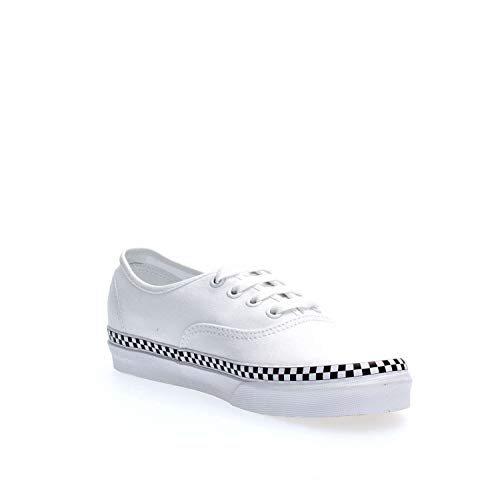 Vans Vans Unisex Check Foxing Authentic Skate Shoes (8 M US Women/ 6.5 M US Men, True White/True White)