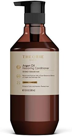 Theorie Argan Oil Ultimate Restoring Conditioner with Argan, Moringa, Grape Seed, and Sage Oil For Normal to Severely Damaged Hair,400 ml