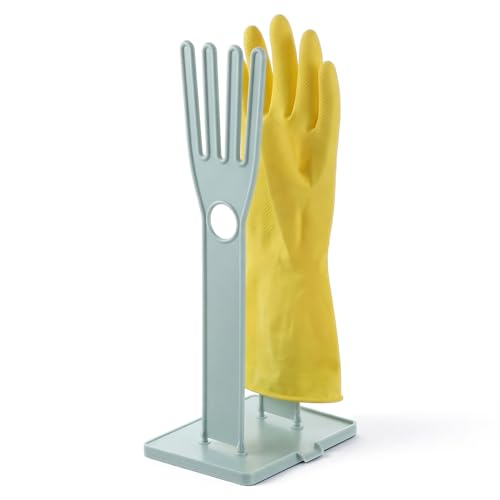 JJUNW 1 Pc Kitchen Gloves Holder Dish Glove Holder Reusable Plastic Glove Drying Rack Rubber Glover Drying Dryer Rack For Dish Gloves Rags Sponge Food Bag Organizer