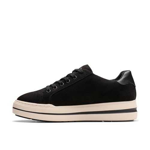 Clarks Clarks CloudSteppers Women's Audreigh Sky Sneaker, Black Fabric Textile, 8 Wide US