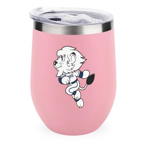 ワインタンブラー 埼玉西武ライオンズ 野球応援 卵殻カップ タンブラー 350ml U字型 コーヒーカップ 蓋付き ステンレス製 魔法瓶 保冷 保温 水筒 直飲み 応援グッズ プレゼント