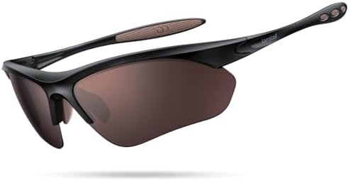 Lamicall Sportbrille Herren, Fahrradbrille Damen, UV400 Sonnenbrille Sport | [22g Ultraleicht & Multifunktional] Polarisierte Schnelle Brille, TR-90 Sport Brille für Fahrrad, Laufe
