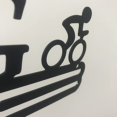 Yubingqin Medaille display hanger voor fietsen Sport medaille hanger fietsen medaille houder muur haak rack staal Gepersonaliseerd Maatwerk Logo (Kleur: CYC) - Image 7