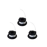 Fadenspule mit Faden Grizzly ERS 1200 Ersatzspule, Spulen Set, 3 Spulen mit Faden, für Grizzly Elektrosense ERS 1200