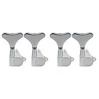 Economy 4 in line sealed bass tuning machines set for 4 string bass guitar Fits common size 14mm ( 9/16 inch)peg hole, Material:metal alloy; Gear ratio 1:19 Full set, Nut,Ferrule,Screws included Package included: 4 Pcs Bass Tuning Pegs (2R+2L)