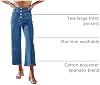 Jeans de Pierna Ancha para Mujer de Cintura Alta de Sidefeel 6