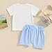 Socutebabe Mamas Boy Baby Clothes Infant Toddler Mama's Boy Girl Outfit Embroidery T-shirt Top And Shorts Set Mothers Day Clothing (Embroidery MAMA BOY, 0-6 Months)