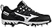 Mizuno Womens 9-Spike Swift 7 Low Metal Softball Cleat, Black/White, 5 US