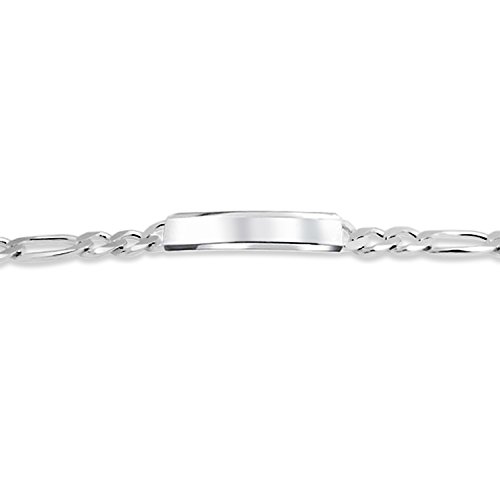 Bling Jewelry Unisex Personalize Bar Name Plated identification ID Bracelet For Men with Mariner, Curb, Figaro, Link Chain .925 Sterling Silver Made In Italy 7,8,8.5,9 Inch Customizable2