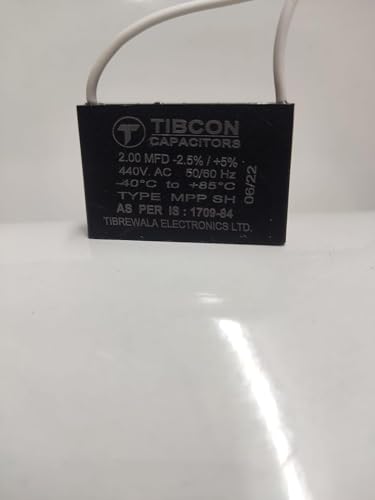 Image of Spinxx 2 MFD 440V Tibcon Capacitor for Ceiling Fan & Mini Cooler Motor (Pack of 3)