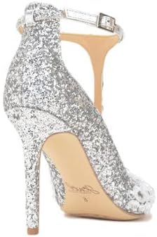 Jewel Badgley Mischka Conroy Metallic Glitter Evening Shoe - Image 5