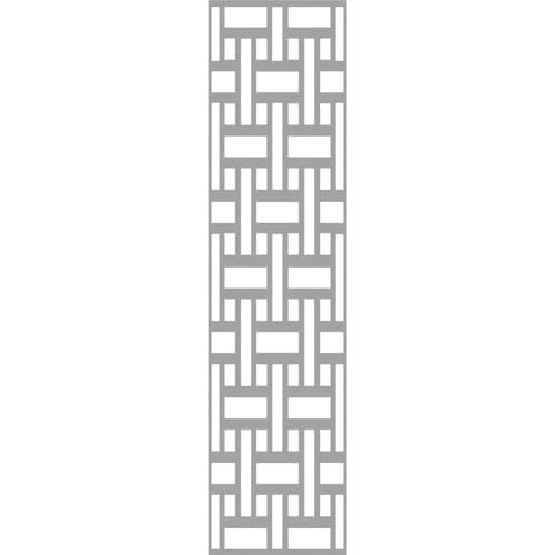 Image of 19 3 /8 inchW x 79 3 /8 inchH x 3 /8 inchT Denton Decorative Fretwork Wall Panels in Architectural Grade PVC