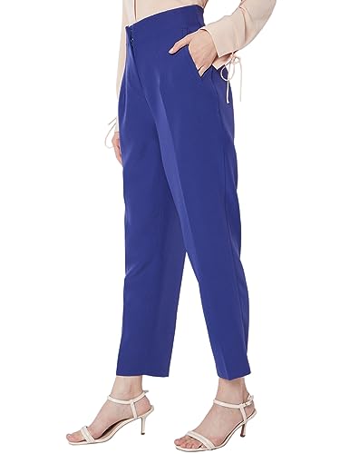 Image of Vero Moda Women Straight Fit High-Rise Pleated Trousers