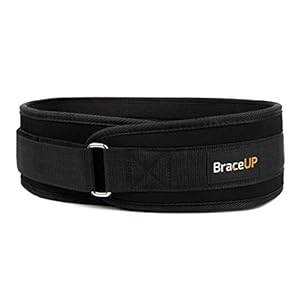 BraceUP Weight Lifting Belt for Men and Women – 10 cm Weightlifting Workout Belt, Weightlifting, for Powerlifting, Bodybuilding, Gym Training, and Lifting Back Support