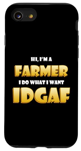 Farmer IDGAF Funny Vegetable/Animal Food Farming Rancher �X�}�z�P�[�X iPhone SE (2020) / 7 / 8 �p
