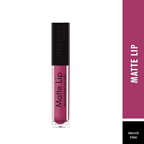 Swiss Beauty Ultra Smooth Matte Lip Liquid Lipstick, Smooth Lip Color, Weightless Finish, Silky Matte Finish, Shade- Mauve Pink, 6ml
