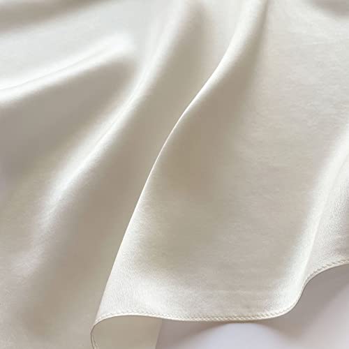 MEISEE Solid Color Mulberry Silk Scarf 26" Square Scarf Neck Scarf Hair Head Breathable Lightweight for Women Gift Packed4