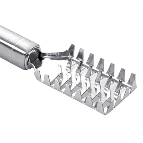 Stainless Steel Fish Scaler Brush, Durable Scale Remover Tool with Ergonomic Design, Versatile Kitchen Accessory for Seafood Preparation