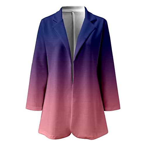 Women's Printed Coat Cardigan Formal Suit Long Sleeve Lapels Business Office Jacket Slim Elegant Women Trench Coat Rain #TOP2