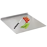 Stainless Steel Cutting Board, Kitchen Panel Home Rolling Panel Baking Kneading Chopping Board Thickened Fruit Cutting Heavy Duty Meat Cheese Vegetables Fruit Baking Pastries