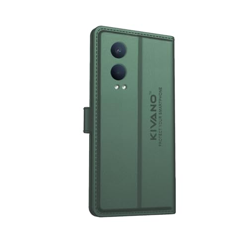 Image of Compatible with OnePlus Nord CE 4 Lite 5G Flip Cover | Leather Finish | Inside Pockets & Inbuilt Stand | Shockproof Wallet Style Magnetic Closure Back Cover Case