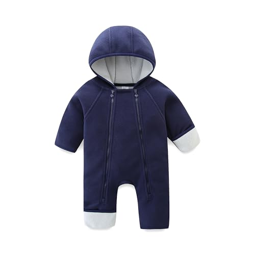 JingleBaBa Unisex Baby Snowsuit Winter Outfits Toddler One Piece Fashion Bodysuit Infant Coat Jumpsuit 0-3 Months