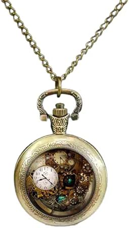 Nuovo Steampunk Gioielli Accessori Steampunk Orologio Da Tasca Orologio Steampunk Collana Collier Steampunk Ingranaggi Collare All’ingrosso