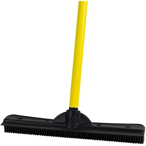 FURemover Pet Hair Removal Rubber Broom, 58" Telescopic Handle