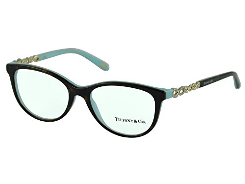 Preisvergleich Produktbild Tiffany& Co Damen Korrektionsbrille TF2120B Havana / Blue -51