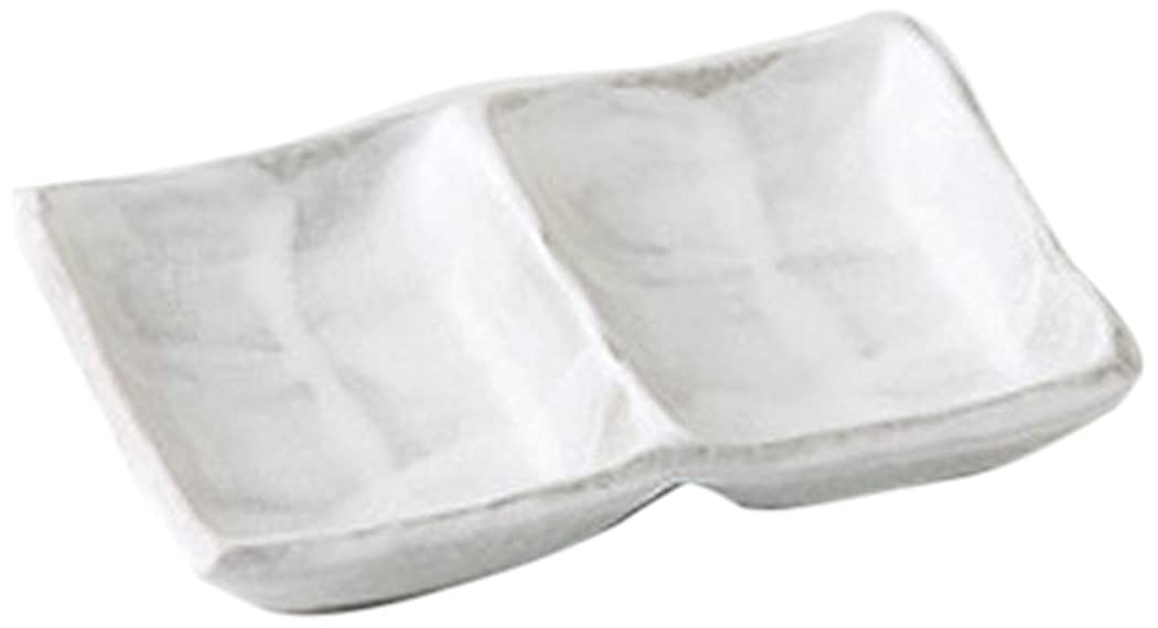 Set of 5 with Unofuneri, 2-piece Condiment, 5.1 x 3.6 x 0.9 inches (13 x 9.2 x 2.3 cm), 7.1 oz (200 g), Condiment Dishes, Restaurant, Commercial Use, Japanese Tableware,