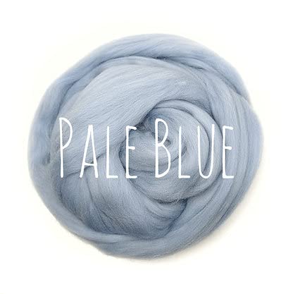 Merino Wool - for arm Knitting Chunky Blanket Weaving Felting Jumbo Yarn Giant Wool Soft (100g (0.22lb), Pale Blue) — image 1