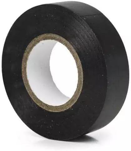 ZYBUX - Black Electrical Tape, 16mm x 10m, Strong Self-Adhesive PVC Insulation Tape for Insulating, Repairing and Protecting Electrical Wires (1 Roll)