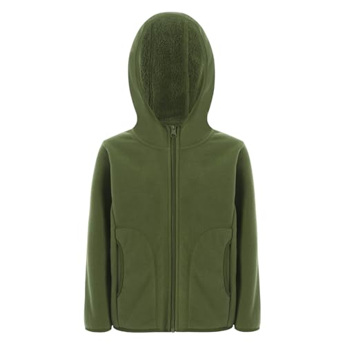 YiZYiF Kids Girls Boys Zipper Coat Warm Winter Outwear Sherpa Fleece Jacket Athletic Hoodie Casual Clothes2