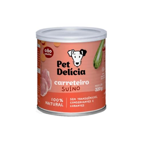 Pet Delícia Carreteiro Suíno 320g, Alimentação Natural para Cães,...
