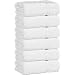 Chakir Turkish Linens Hotel & Spa Quality, Highly Absorbent 100% Turkish Cotton Hand Towels (6 Pack, White)