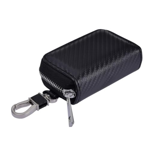 Bloqueador de señal portátil antirrobo para llavero de coche y SUV con bolsa de cuero con cremallera