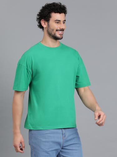 Image of KOTTY Men's Solid Oversized Fit T-Shirt