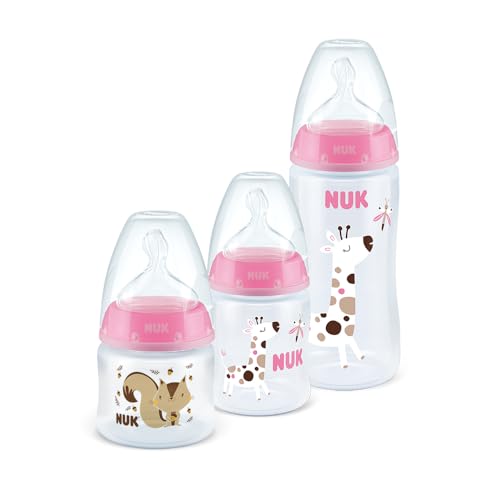 NUK Kit Mamadeira Starter Fc 90 Ml S1/ 150 Ml S1/ 300 Ml S2 Girl - Colorido