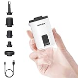 Senelux Mini Electric Air Pump 1600mAh Rechargeable Battery | Portable Inflator & Deflator with LED Light | Compact Lightweight Pump for Camping, Pool Floats, Air Mattress & Vacuum Bags