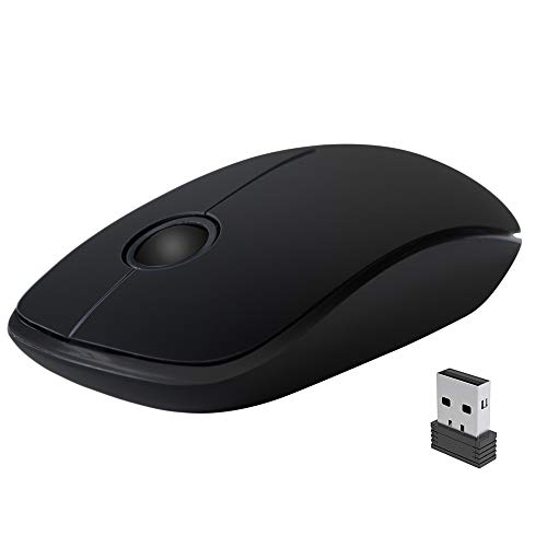 NexiGo Wireless Slim Portable 2.4G Optical Mouse - Travel Cordless Mouse for Notebook, PC, Laptop, Computer, MacBook (Black) by NexiGo - Used condition - US$7.73
