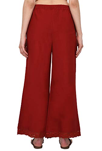 Image of Pistaa's Women's Regular Fit High Rise Palazzo