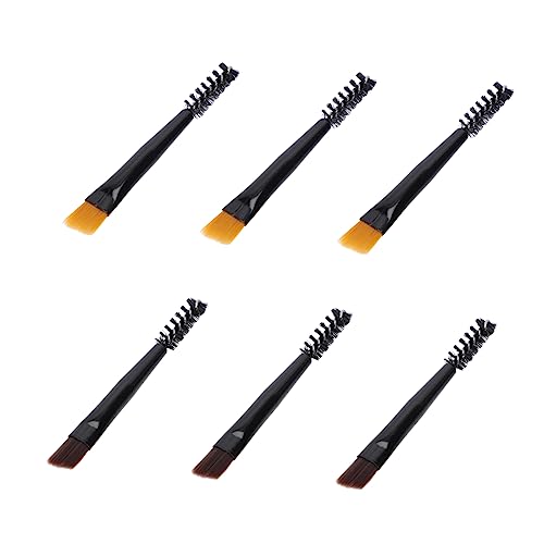 Beatifufu 6pcs Multipurpose Eyebrow Brush Makeup Brush Lamination Micro Eyelash Comb Compact Size