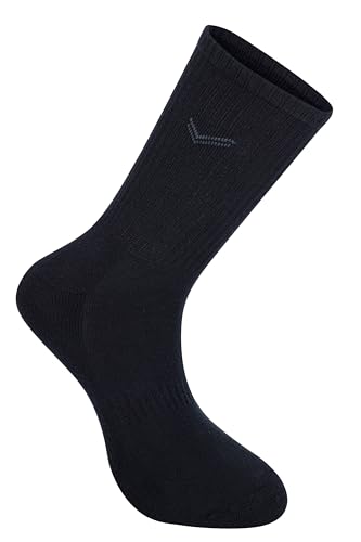 Bulusorganic Crew Socks, 3 Pair of 100% Organic Terry Cotton Socks, Compression for a Secure Fit, Reinforced Toe and Heel2