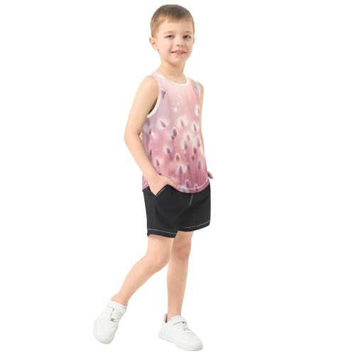 susiyo Dandelion and Butterfly Boys Sleeveless Tank Top Girls Athletic T Shirt4