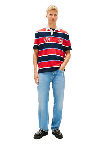 Polo Rugby de Algodón Manga Corta para Hombre Tommy Jeans en Corte Relajado miniatura 3