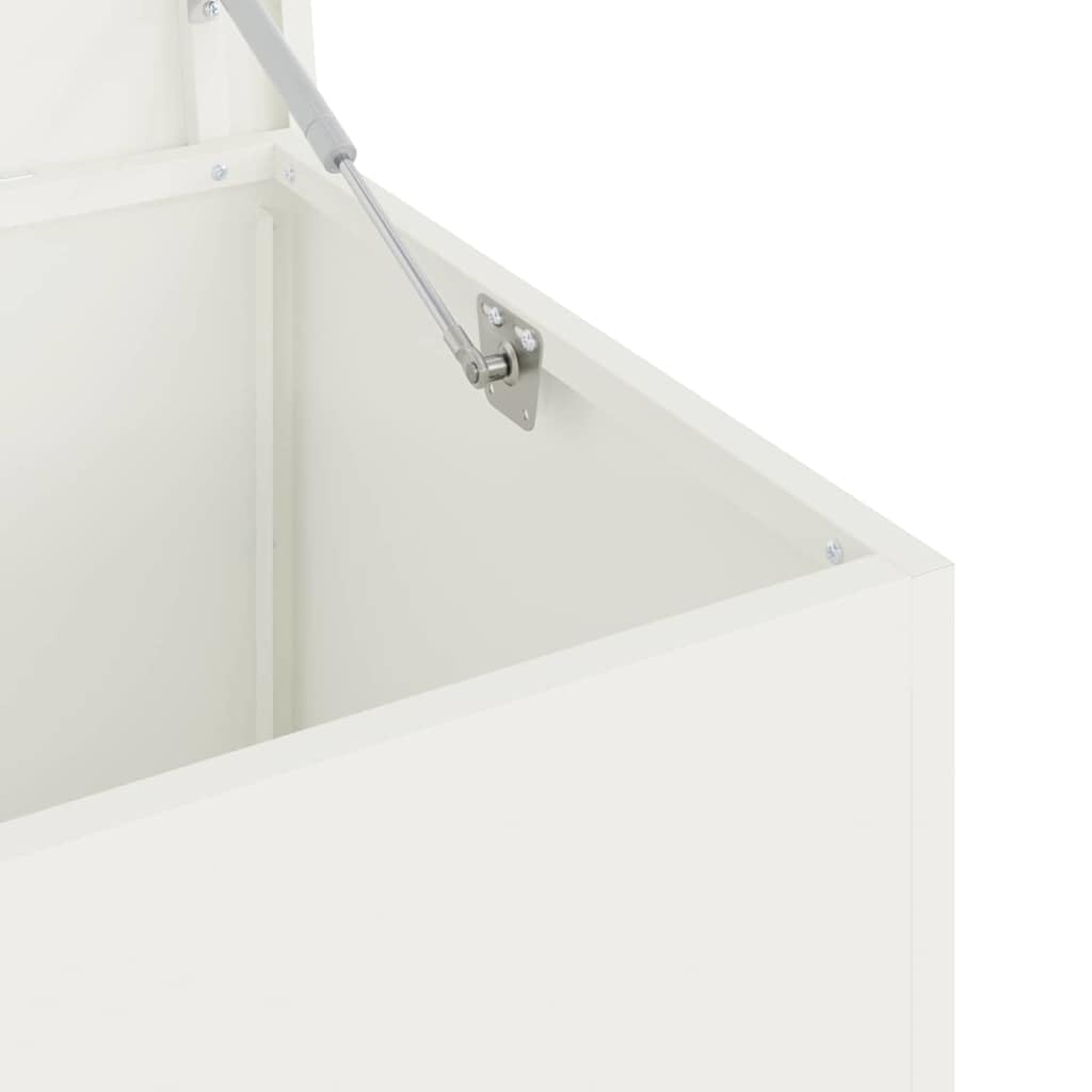 vidaXL Buitenopslagdoos Wit 100 x 50,5 x 50 cm Staal, Buitenopslagdoos, rechthoekige tuin kast, weerbestendig meubilair, stoere stalen patio organizer, sterke oplossing vidaXL Buitenopslagdoos Wit 100 x 50,5 x 50 cm Staal, Buitenopslagdoos, rechthoekige tuin kast, weerbestendig meubilair, stoere stalen patio organizer, sterke oplossing