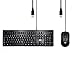 Produktbild USB Kabelgebundene Set mit Tastatur und Maus (DE),QWERTZ Tastatur und Maus Set,1.2 m USB Kabel,Numerischer Tastenblock,Ergonomische Optische Maus mit 3 DPI wählbar,für PC/Laptop/Notebook/Mac/Windows