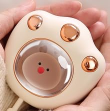 FENYW-Taschenwaermer-Handwaermer-Wiederaufladbar-2400mAh-Elektrische-Handwarmer-Handwaermer-Elektrisch-mit-2-Temperatur-Wiederverwendbare-Elektrische-Handwaermer-fuer-Frauen-Maenner-KinderWeiss