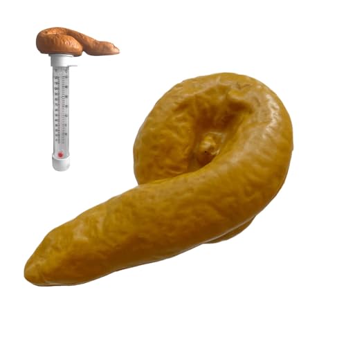 Floating Poop Pools Thermometer,Swimming Pools Thermometer Floating Poop Prank Water Thermomete,Easy Read Temperature, Outdoor/Indoor Swimming Pools, Hot Tub, Spa, and Pond
