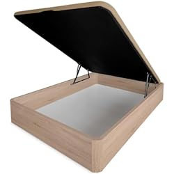 Canapé 190X90 Mattfy Canapé Abatible Extra Reforzado Gran Capacidad con Tapa Transpirable, Esquinas Redondeadas, Madera, Cambria, 90 x 190